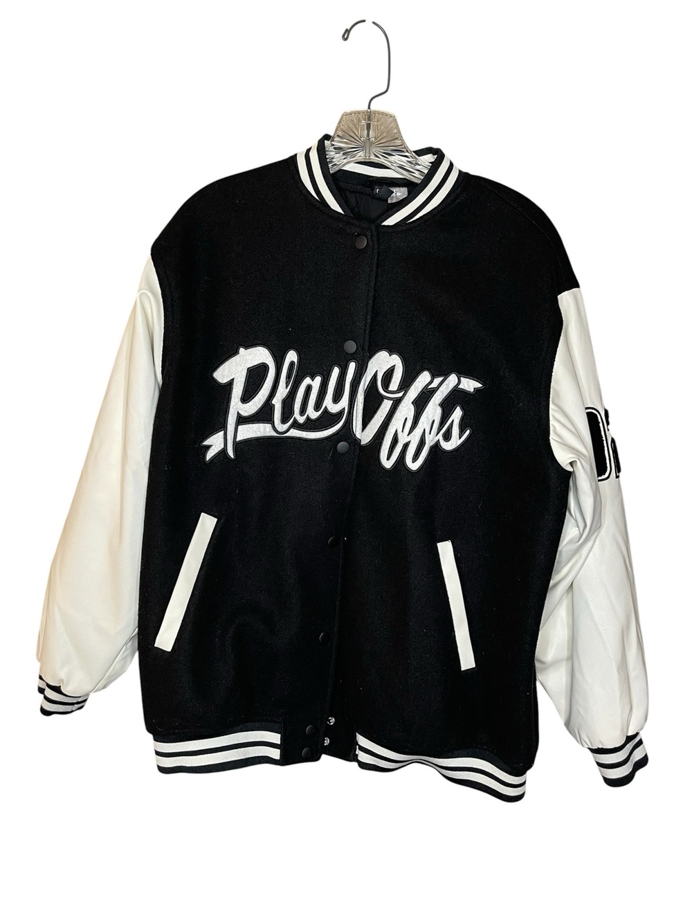 H&M Letterman’s Oversized Jacket Sz S